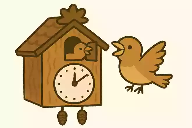 鳩時計の発祥の地であるドイツでは、飛び出してくるのは鳩ではありません。何の鳥でしょうか?