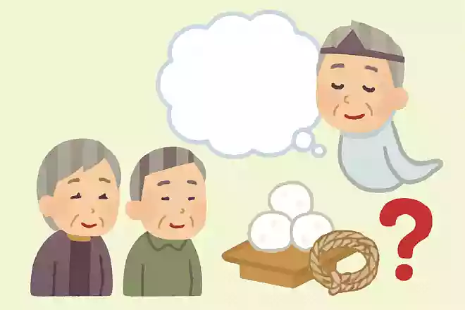 帰ってきたご先祖様が、持ち帰る荷物をくくるための綱にする意味でお供えする食べ物は何でしょうか?
