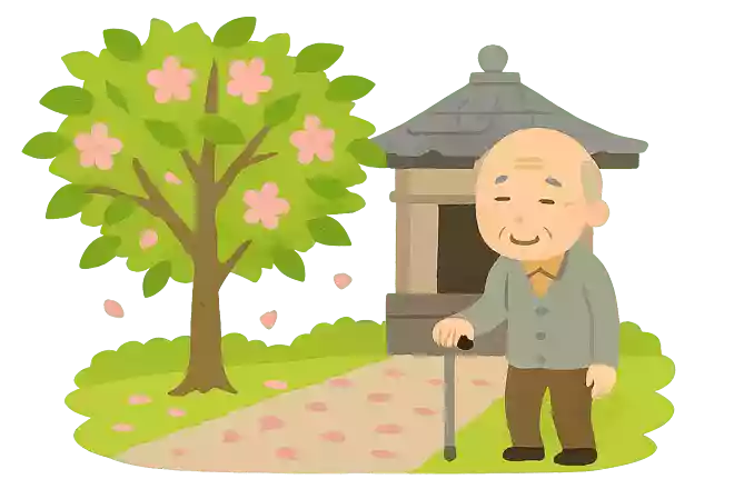 葉ざくらの ひと木淋しや 堂の前