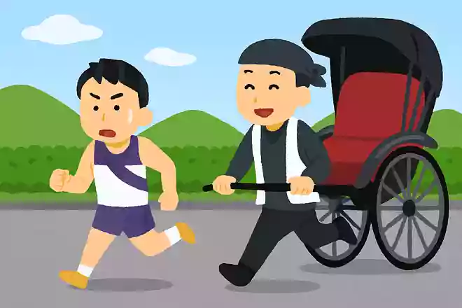 箱根駅伝では昔替え玉で人力車夫が走ったことがある