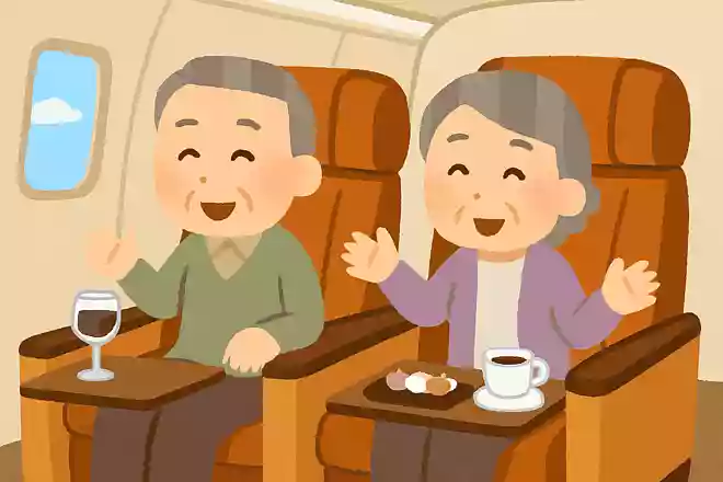 空虚な九州空港の究極高級航空機