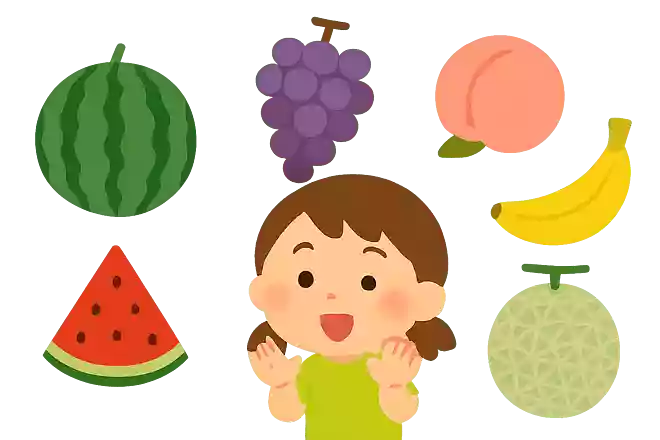 夏に取れる果物は？