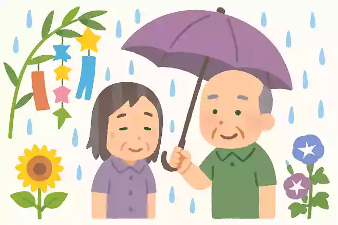 七夕や 髪ぬれしまま 人に逢ふNEW!