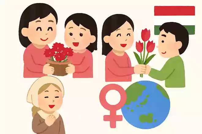 ハンガリーは母の日ではなく「女性の日」