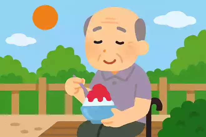 六月の 氷菓一盞の 別れかな