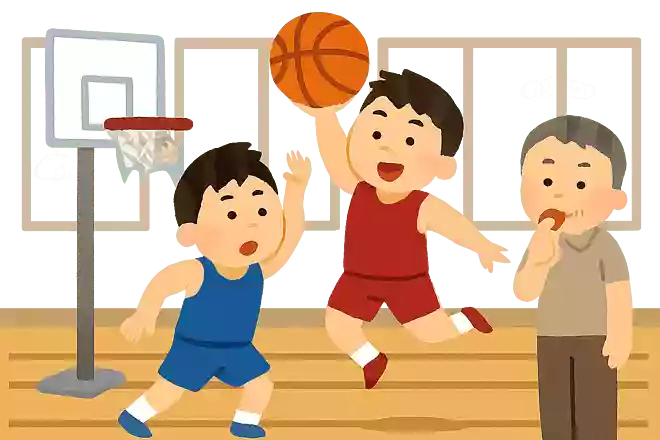「バ〇〇ット〇ール」近年日本代表の活躍が目覚ましい、よく体育館でおこなわている球技。