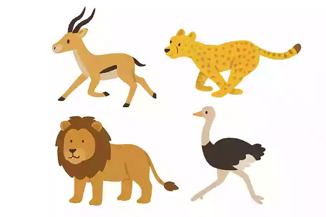 この中で足が一番速い動物は?