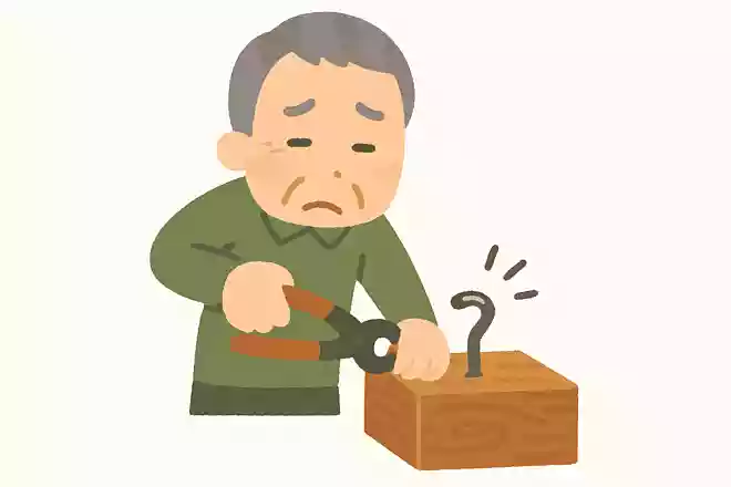 抜きにくい釘引き抜きにくい釘釘抜きで抜く釘