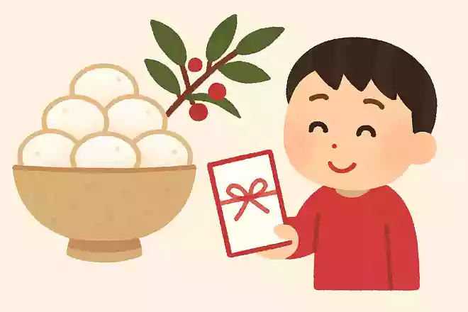 お年玉は昔お金ではなく何を渡していたでしょう?