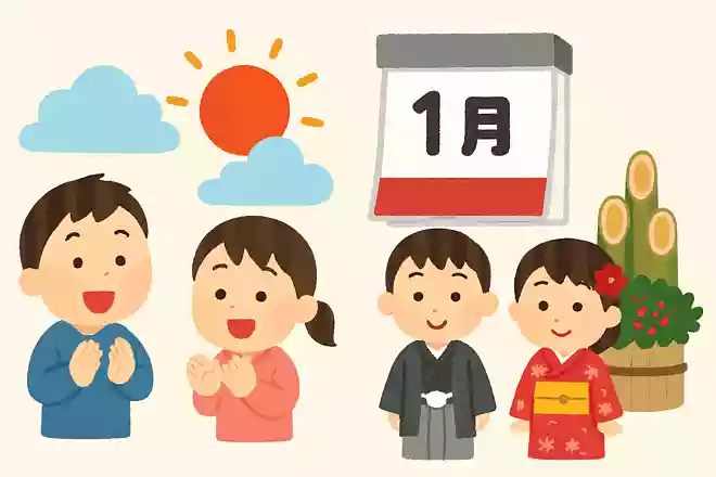 元旦は1月1日の午前中のみで元日は1月1日の丸1日のこと