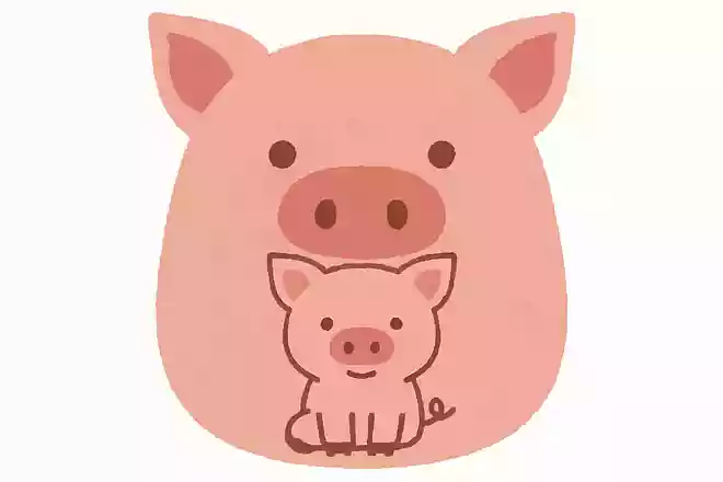 ぶたはぶたでも、顔の中にいるぶたはどんなぶたでしょう?