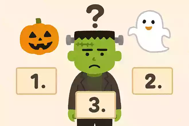 頭にネジを付けた怪物の名前は?