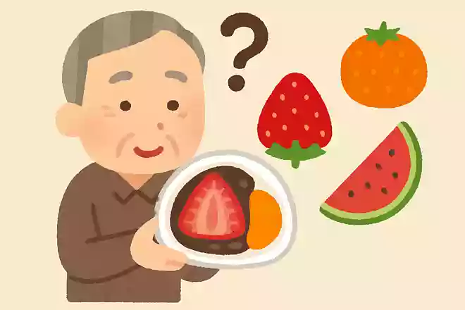 宮崎県で人気がある「なんじゃこら大福」に入っている果物は何でしょうか?