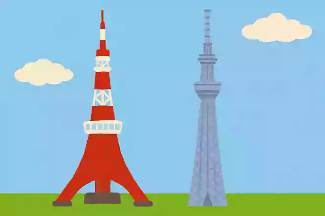 東京タワーとスカイツリーはどちらが大きい?