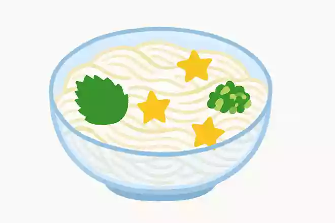 7月7日の七夕に食べる、天の川に見立てた食べ物はなんでしょうか?