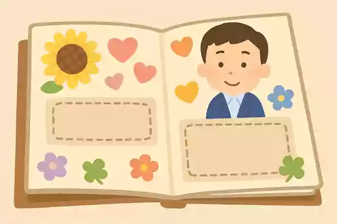子供たちの手作りメッセージアルバム