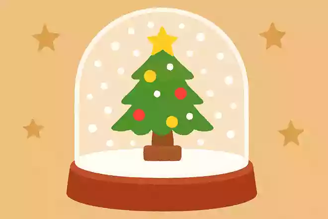 クリスマスに飾られることの多い、ドームの形で中に入っている雪がゆっくり動く置物は何というでしょうか?
