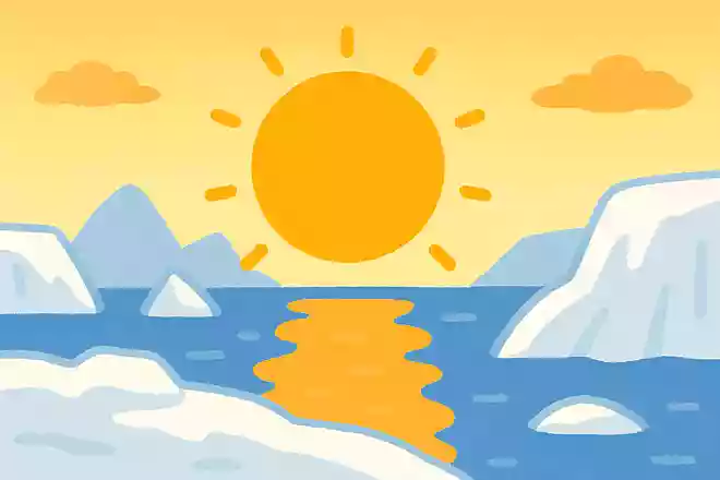 太陽が一日中沈まない、極圏で見られる現象を何と呼ぶでしょうか?