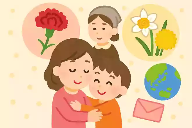 カーネーションではなく、スイセンや菊の花を贈る国もある