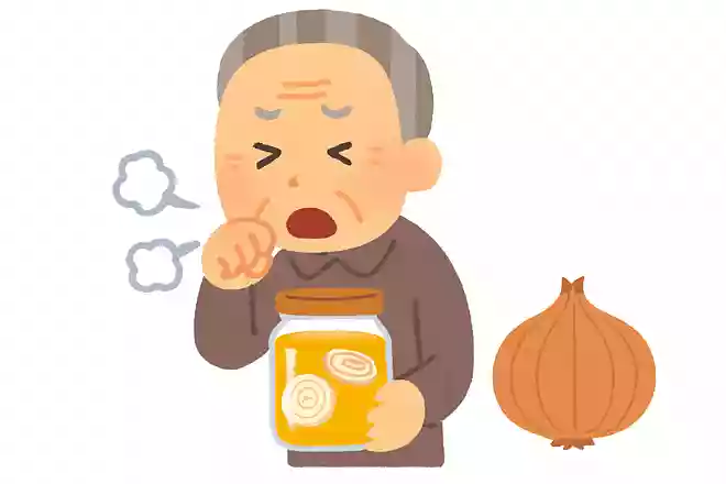 せきが止まらないときに、はちみつにある野菜を漬け込んだ汁を飲むと治まります。ある野菜とは何でしょうか?