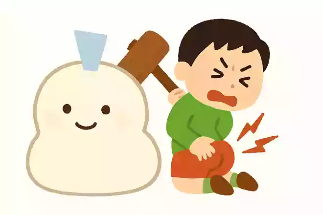 もちはもちでも、ついたらおしりがいたいもちって何でしょう?