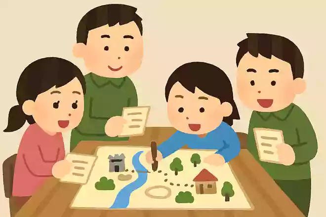 情報をもとに地図を作るゲーム