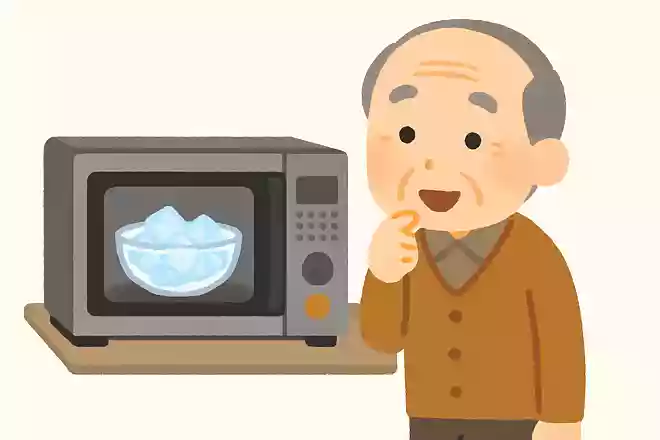 氷を電子レンジで加熱するとどうなるでしょうか?