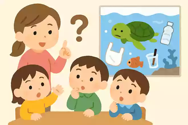 海を守るためにプラスチックを減らそうとしています。なぜでしょうか
