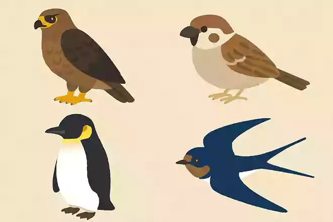 タカ、スズメ、ペンギン、ツバメの中で仲間はずれはどれ?