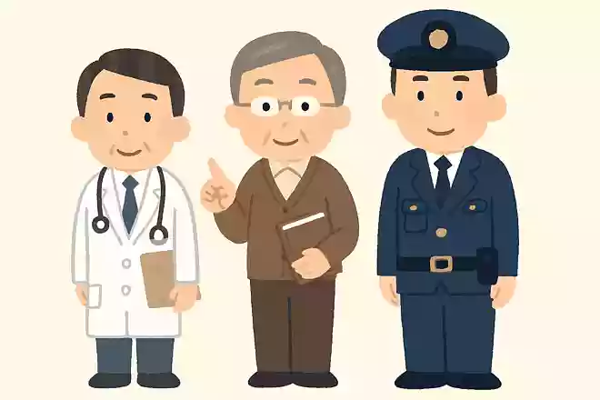 医者、教師、刑事の中で一番大柄なのは誰でしょう?
