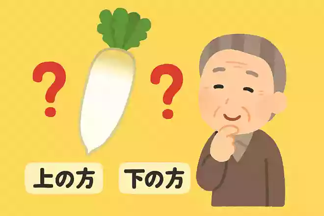 大根は上の方か下の方、どちらの方がからいでしょうか？