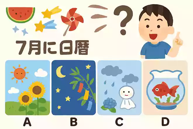 7月の旧暦はどれでしょう?NEW!
