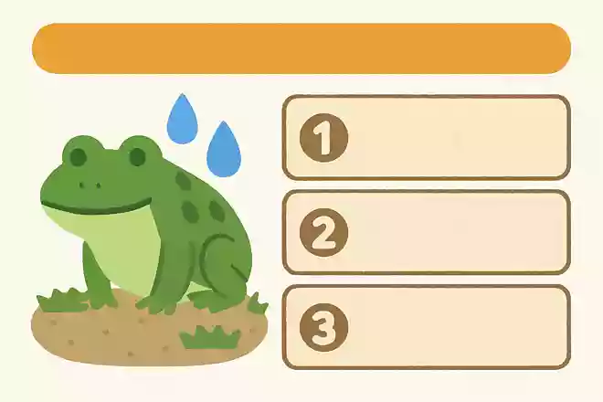 カエルはどの部分から水を吸収するでしょう?NEW!