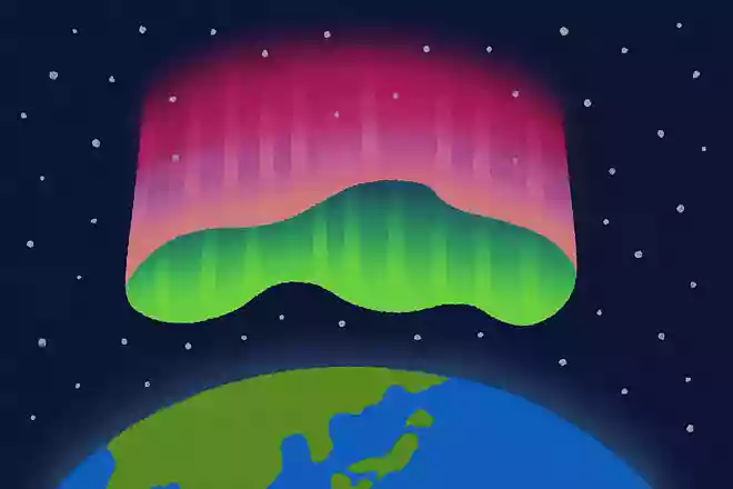 オーロラは高度によって色が変わるNEW!