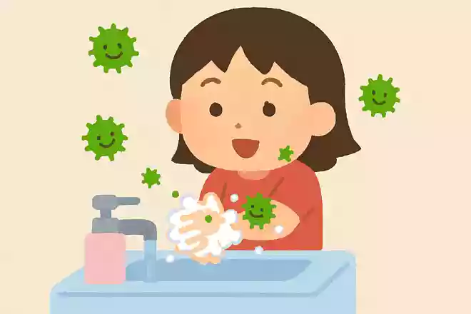 バイキンをしっかり落とすには、何秒くらい手を洗うのが理想的?