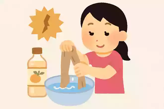 ストッキングは酢水につけると伝染しにくくなるNEW!