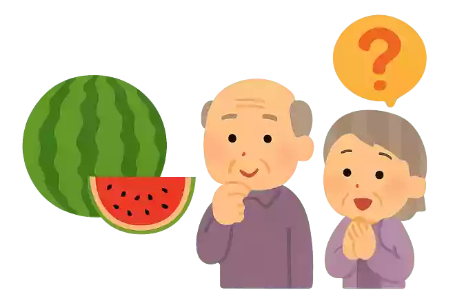 昔のスイカは現在のスイカと違い、あるものがありませんでした。何がなかったでしょうか?NEW!