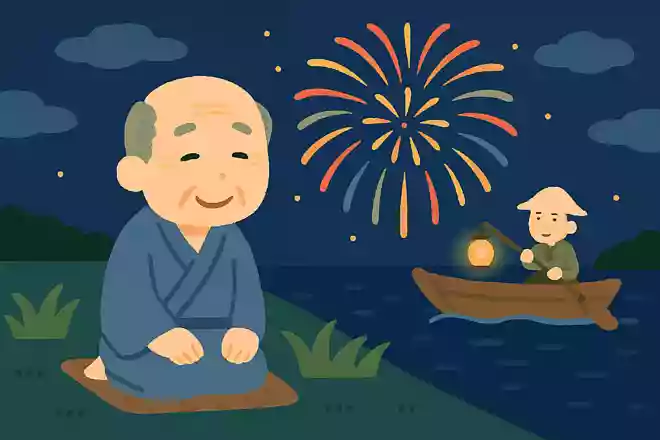 もの焚て 花火に遠き かゝり舟NEW!与謝蕪村