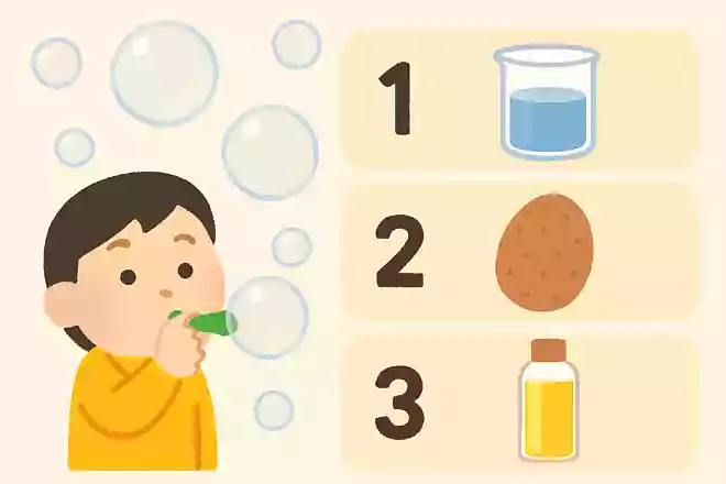 シャボン玉を作るときに、入れると割れにくくなるのは次のうちどれ?