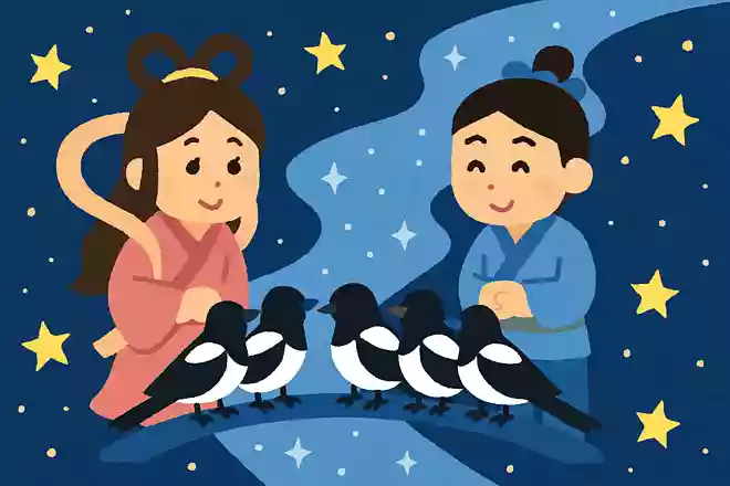 七夕に織姫と彦星のために天の川に橋をかけるのはカササギNEW!