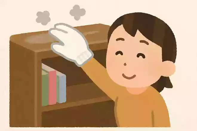 細かい場所のホコリは軍手で拭くといいNEW!