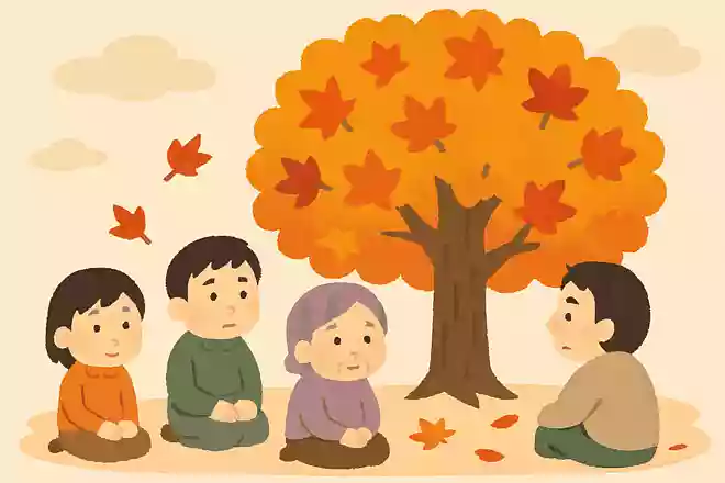 例えやり残しがあったとしても、みんなじっと座って木の葉の色づくのを眺めるべきだ。NEW!エリザベス・ローレンス