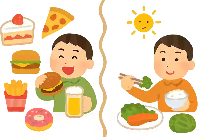自由に食べて短命 or 健康な食事を続けて長生き、あなたならどう生きる?NEW!