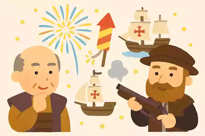 日本に花火の原料である黒色火薬が初めて伝わったのは16世紀の戦国時代でした。どのような形で伝わったのでしょうかNEW!