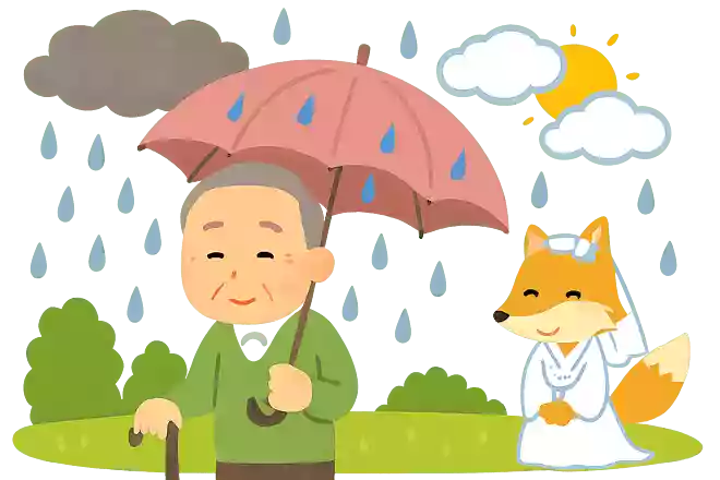 天気雨を指す言葉に、「〇の嫁入り」という言葉があります。当てはまる動物の名前はなんでしょうかNEW!