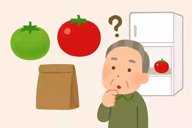 青みが残っているトマトを赤く熟させるには、どの保存方法が適しているでしょうか?NEW!