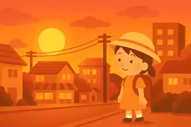 町中がゆうやけ色にそまってくNEW!