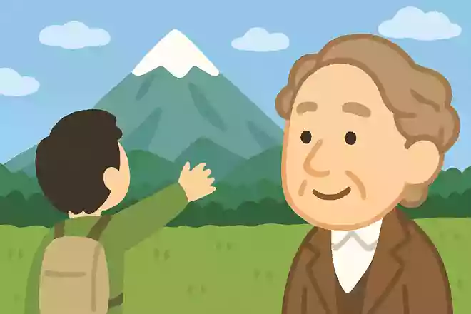 山から遠ざかれば、ますますその本当の姿を見ることができる 友人にしてもこれと同じことですNEW!ハンス・クリスチャン・アンデルセン