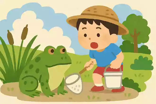 そぼの家今年も出会った牛がえるNEW!