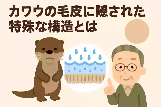 カワウソの毛皮に隠された特殊な構造とは何でしょうか？NEW!